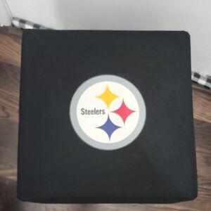 Steelers Ottoman, Collapsible Foldable Black Storage Box Ottoman EUC